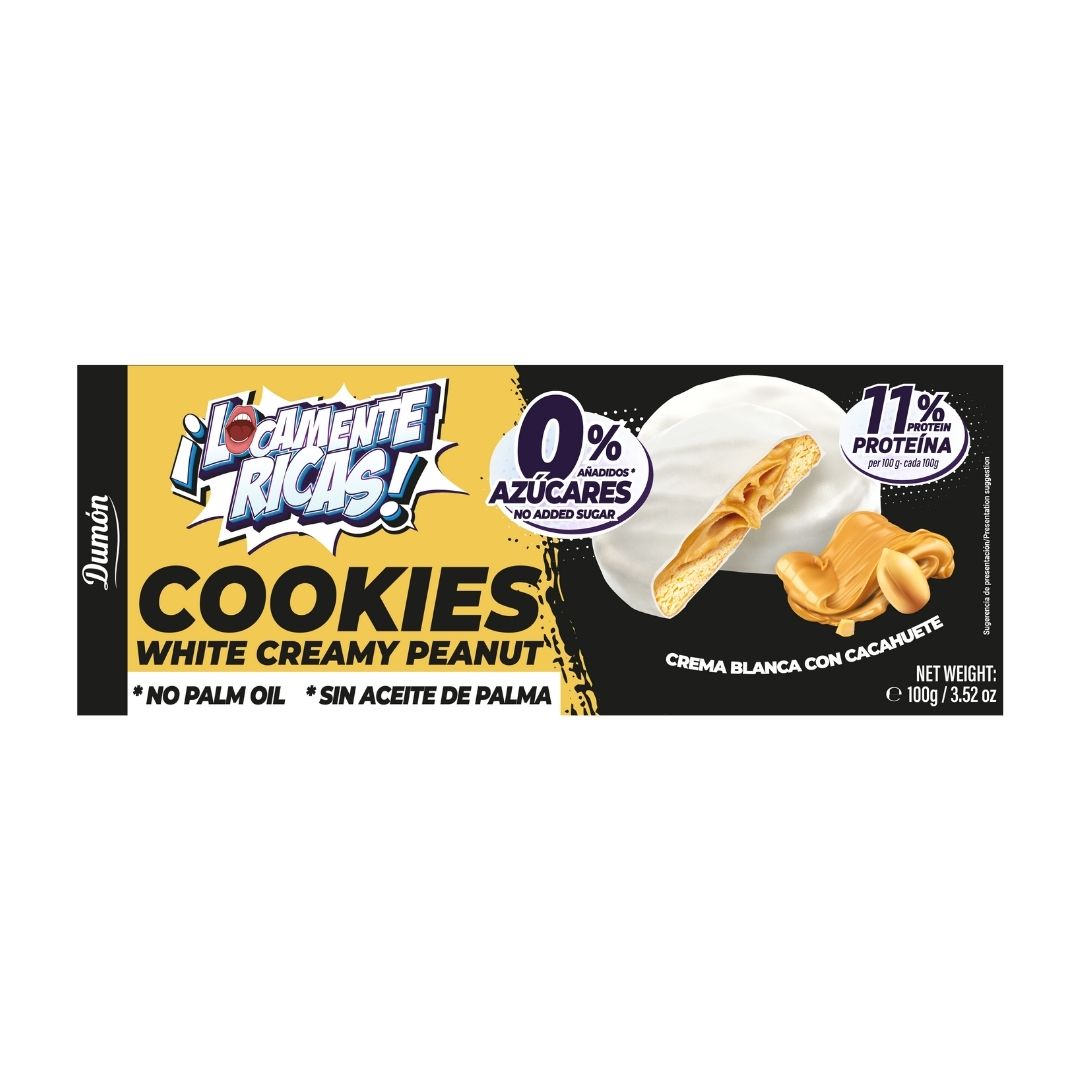 Galleta de Cacahuete Y Crema Blanca 100GR - Dumón Locamente Ricas