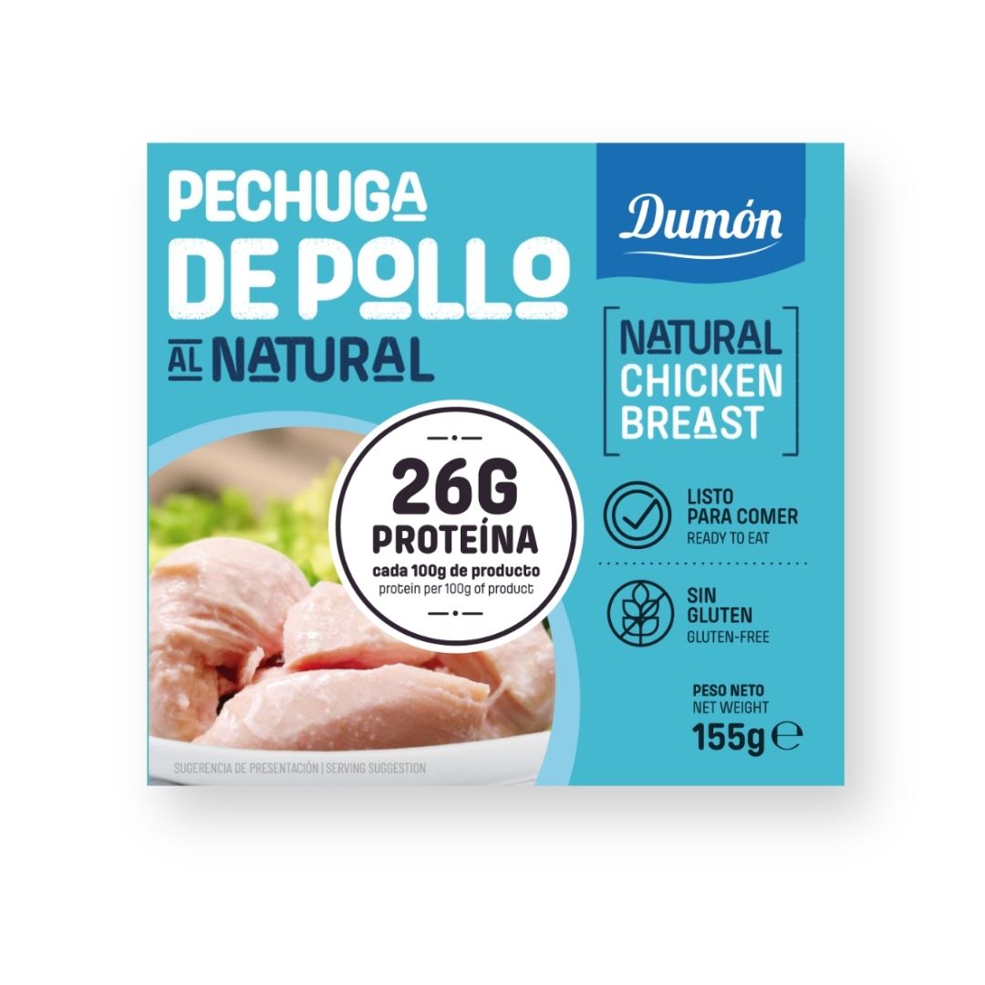 Pechugas de Pollo Al Natural en Conserva 155GR - Dumón