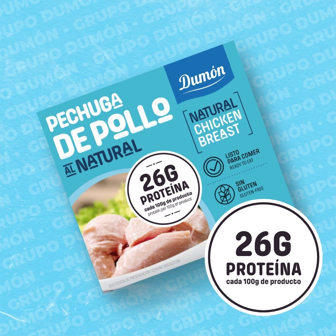 Pechugas de Pollo Al Natural en Conserva 155GR - Dumón