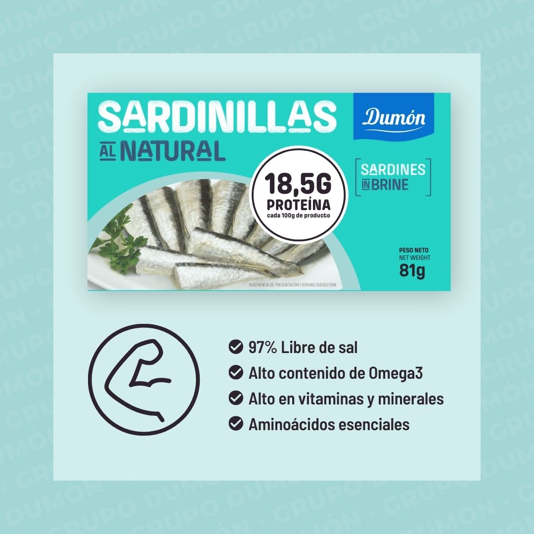 Sardinillas al Natural en Conserva 90GR - Dumón
