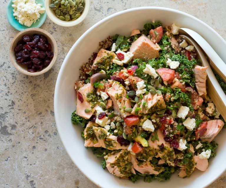 Ensalada de Quinoa Con Salmón