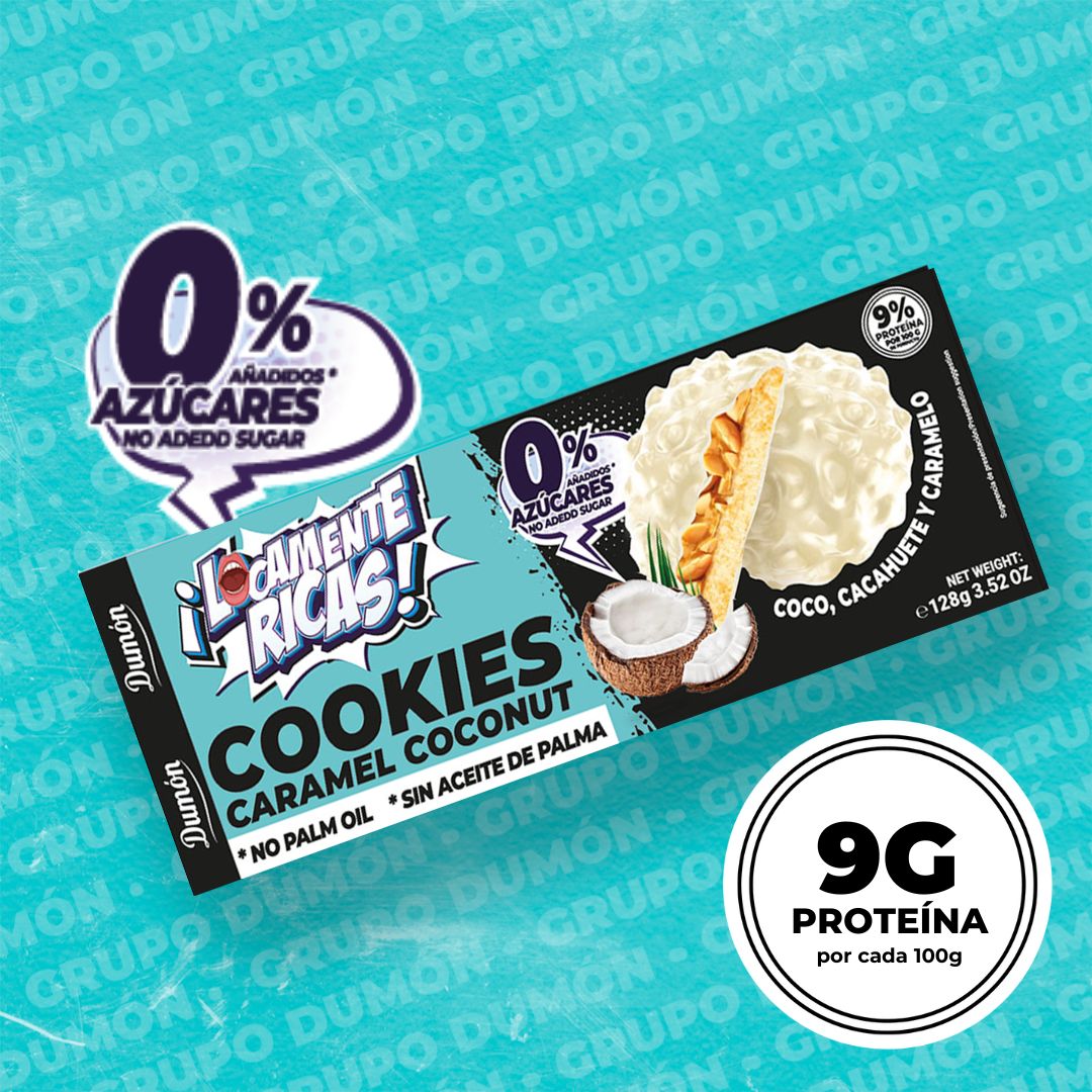 Cookies de Coco, Cacahuete y Caramelo 128GR - Dumón