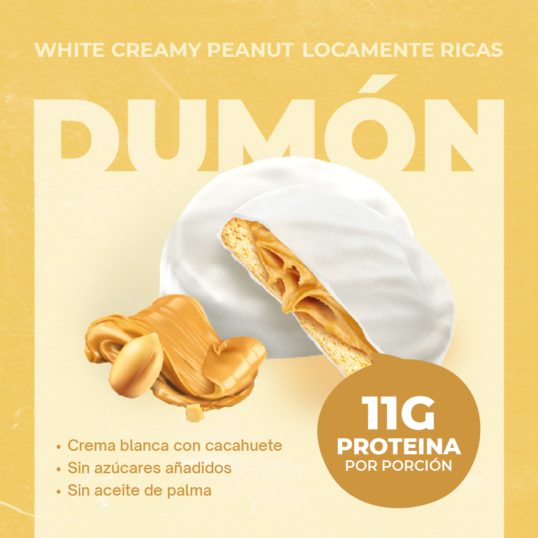 Peanut and White Cream Cookies 128GR - Dumón