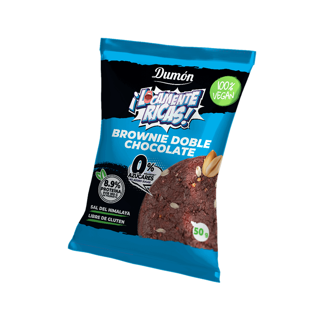 Galleta Vegana - Alta en Proteinas - Brownie Doble Chocolate