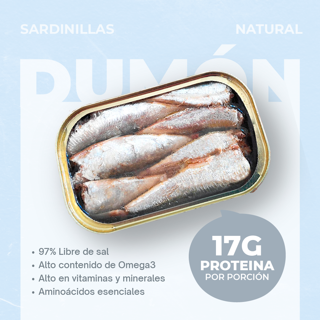 Přírodní konzervované sardinky 90GR - Dumón